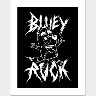 bluey rock Posters and Art